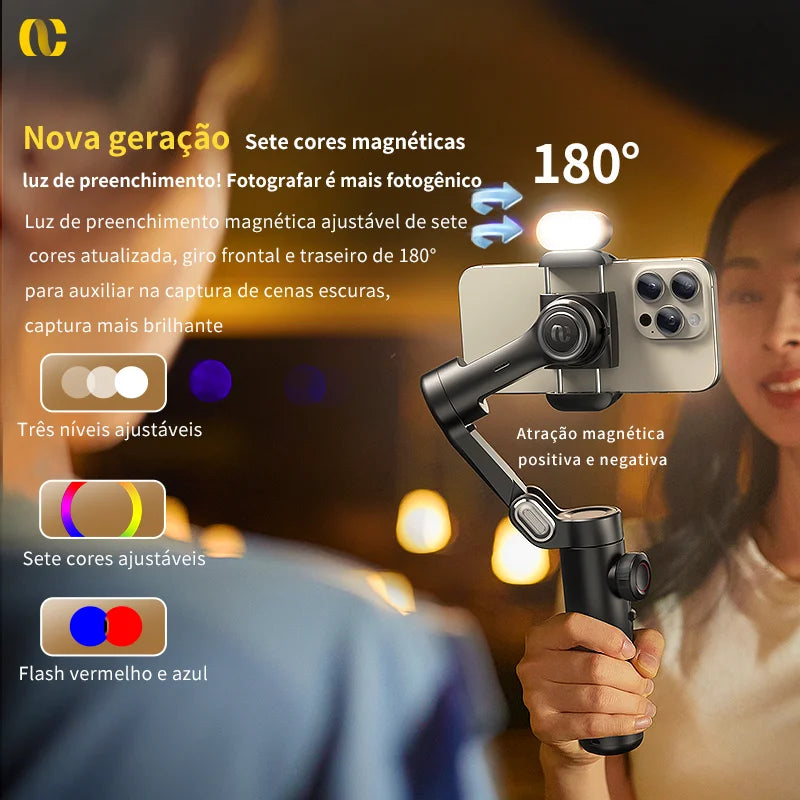 estabilizador para filmagens e fotografias para celulares